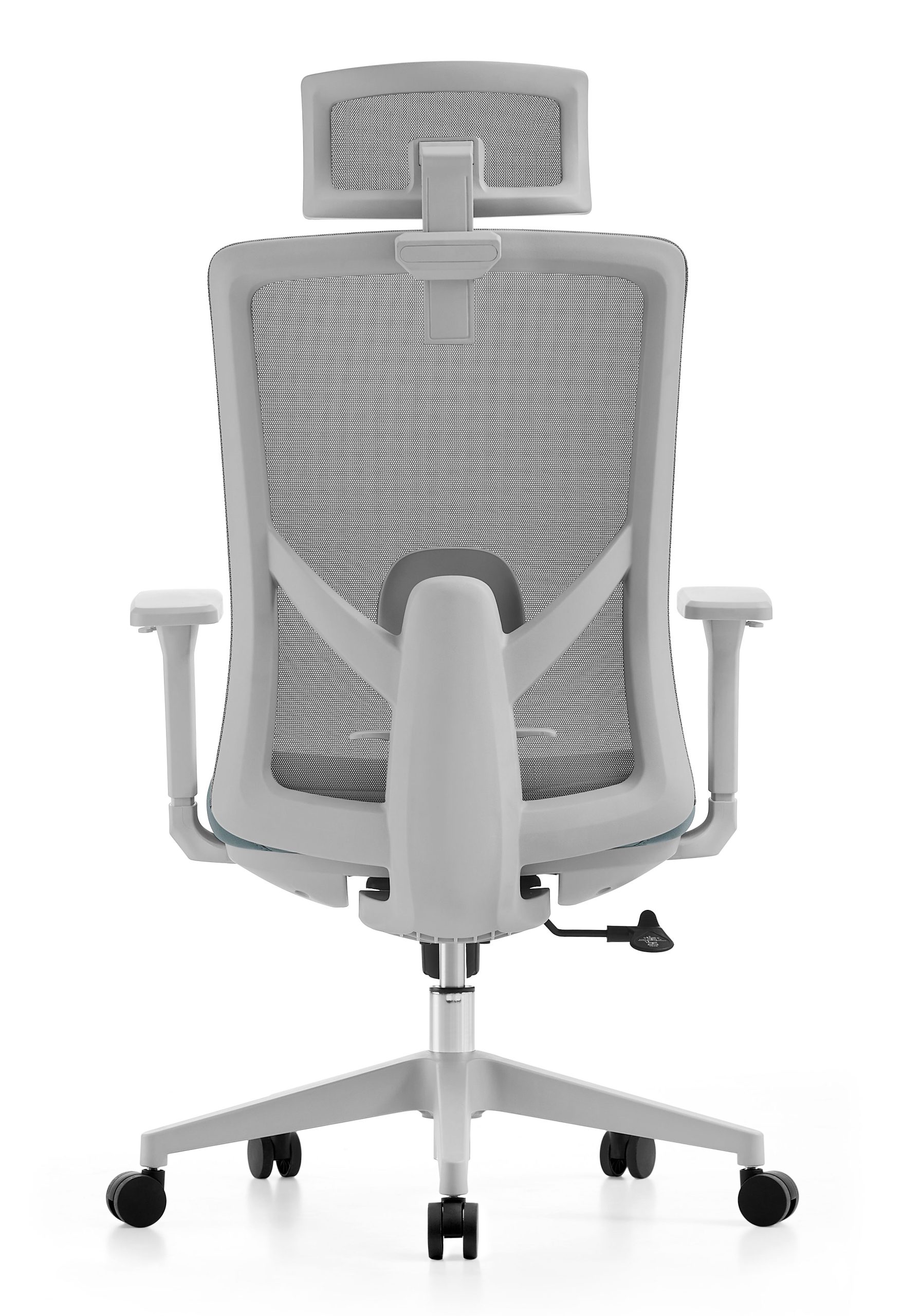 Ghế lưới xoay văn phòng Lamico Plus A Back Grey, Seat Blue - Ảnh 2